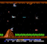 Gradius for NES / Famicom - Shooting opponents...