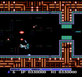 Gradius for NES / Famicom - Hurry, if that door closes you're stuck!