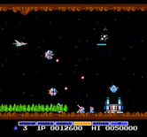 Gradius for NES / Famicom - Lasers make destroying opponents easier...