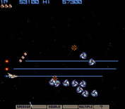 Gradius for Arcade - Start of stage two...
