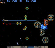 Gradius for Arcade - A rapid attack at the end of the level!