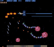 Gradius for Arcade - Some alien hands reach out and try to destroy the player!