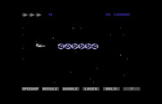 Gradius for Commodore 64 - Game start.