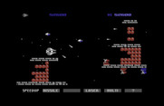 Gradius for Commodore 64 - Start of the second stage.