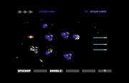 Gradius for Commodore 64 - Avoid all of the bubbles appearing at the end of this stage.