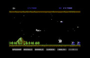 Gradius for Commodore 64 - Blasting opponents on the first stage...