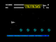 Gradius for ZX Spectrum - Game start.