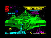 Gradius for ZX Spectrum - Loading screen.