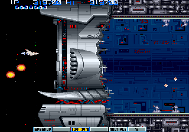 Vulcan Venture Arcade Screenshot: Start of stage 8.