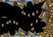 Vulcan Venture for Arcade - The Moai end of level boss.
