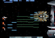 Vulcan Venture for Arcade - Starting the "Boss Rush" stage; "Big Core" approaches...