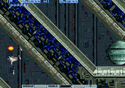 Vulcan Venture for Arcade - The game scrolls rapidly in this section...be sure to not crash into walls!