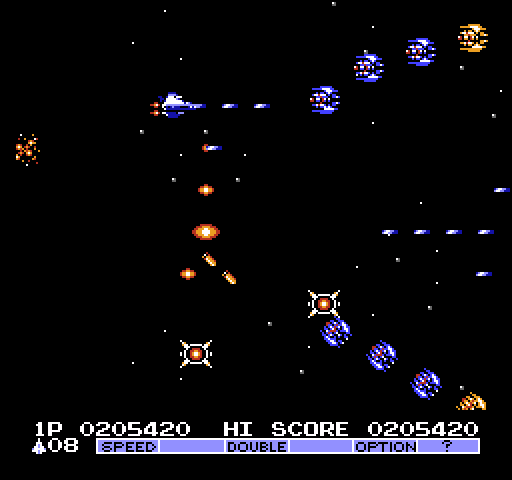 Vulcan Venture NES / Famicom Screenshot: Boss rush complete, so on to the next stage...