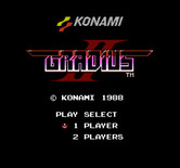 Vulcan Venture for NES / Famicom - Title screen.