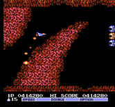 Vulcan Venture for NES / Famicom - Having speed up option helps navigate these long, narrow passages.
