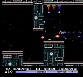 Vulcan Venture for NES / Famicom - Moving walls and lots of enemy fire make this area challenging!