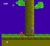 Legend of Kage, The for NES / Famicom - Game start; a ninja attacks from behind!