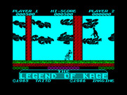 Legend of Kage, The for ZX Spectrum - Here come the enemy ninjas!