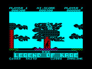 Legend of Kage, The for ZX Spectrum - Leaping through the trees...