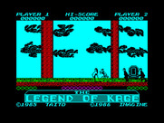 Legend of Kage, The for ZX Spectrum - Game introduction.