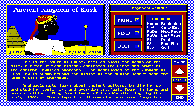 Quiz Kids: Adventure in the Mystery Maze, The IBM PC/Compatibles Screenshot: Included are illustrated backgrounds on the default quiz topics.