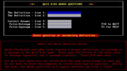 Quiz Kids: Adventure in the Mystery Maze, The for IBM PC/Compatibles - You can create your own question files.