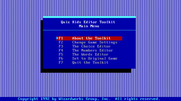 Quiz Kids: Adventure in the Mystery Maze, The for IBM PC/Compatibles - The editor toolkit menu.