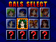 Gals Panic S2 for Arcade - Game start; select a gal.