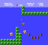 Super Mario Bros. for NES / Famicom - Lost a life trying to grab some coins...