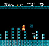 Super Mario Bros. for NES / Famicom - Use fireballs to knock opponents down...