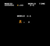 Super Mario Bros. for NES / Famicom - Game start; ready for World 1-1?