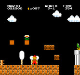 VS. Super Mario Bros. for Arcade - Grab the fire flower to be able to shoot fireballs at opponents!