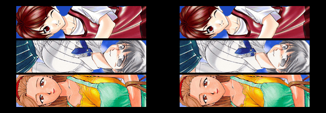 Taisen Hot Gimmick Kairakuten Arcade Screenshot: Game attract mode.