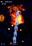 Strikers 1945 for Arcade - Fighting a giant space crab.