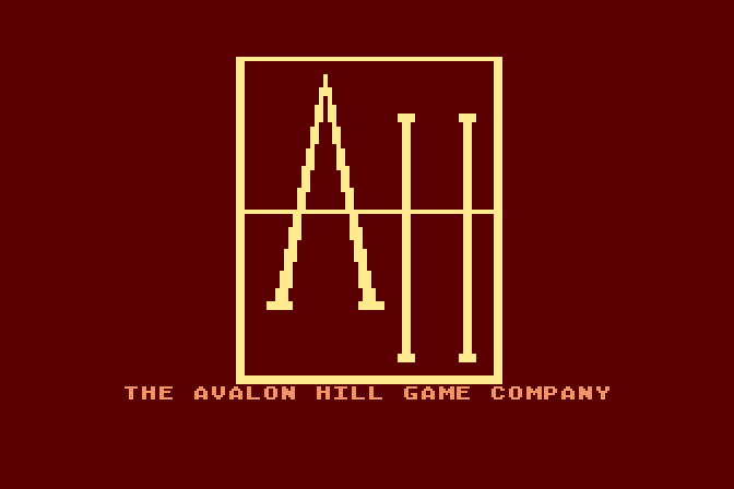 Dnieper River Line Atari 8-bit Screenshot: Avalon Hill logo screen.