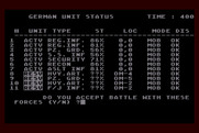 Dnieper River Line for Atari 8-bit - Accept battle with these forces?