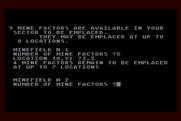 Dnieper River Line for Atari 8-bit - Placing mines...