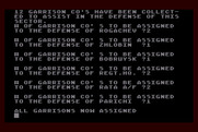 Dnieper River Line for Atari 8-bit - All garrisons now assigned...