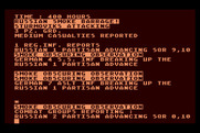 Dnieper River Line for Atari 8-bit - The game begins with some smoke obscuring observations!