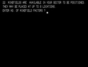 Dnieper River Line for TRS-80 - Enter some minefield stats...