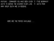 Dnieper River Line for TRS-80 - Here are the forces available...