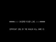 Dnieper River Line for TRS-80 - Title screen.