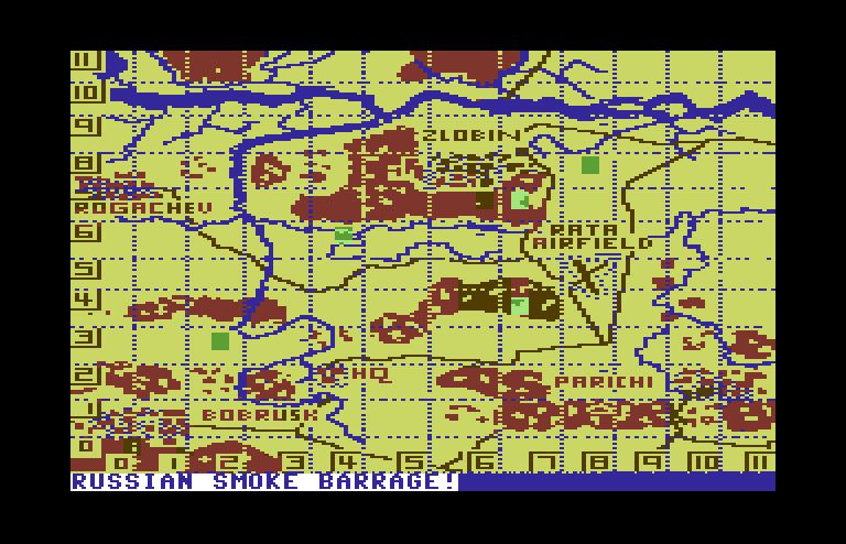 Dnieper River Line Commodore 64 Screenshot: The game begins!