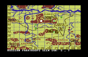 Dnieper River Line for Commodore 64 - Russian paratroops seen...