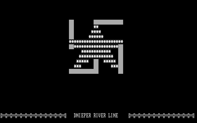 Dnieper River Line IBM PC/Compatibles Screenshot: Title screen 2.