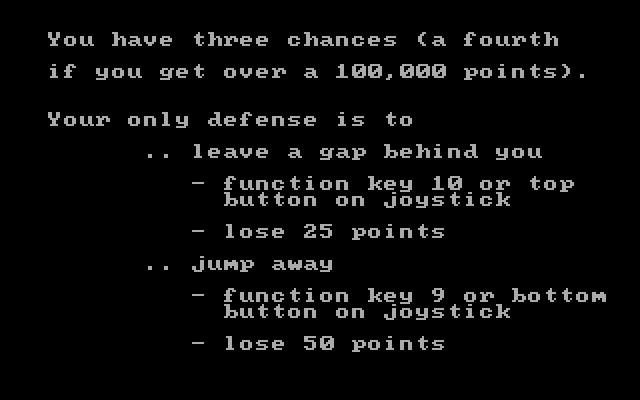 Boxer Rebellion IBM PC/Compatibles Screenshot: Game instructions, part 3.