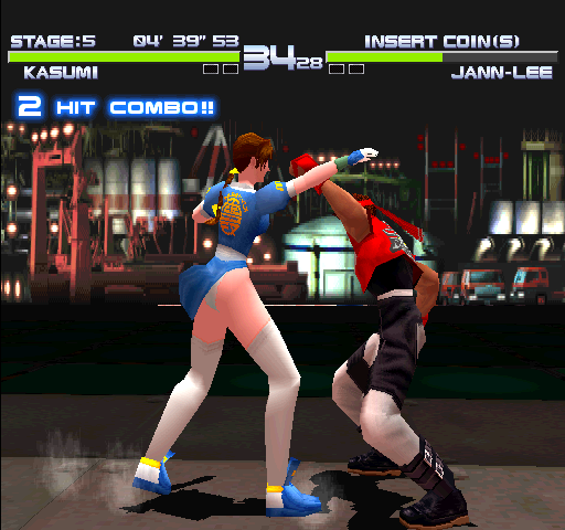 Dead or Alive++ Arcade Screenshot: Next fight in progress...