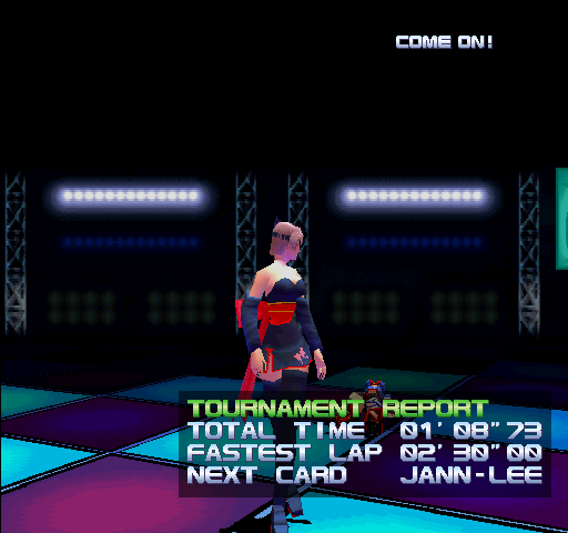 Dead or Alive++ Arcade Screenshot: A few stats about the last fight.