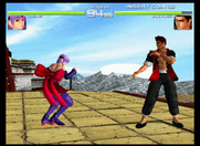 Dead or Alive 2 for Arcade - Don't fall off the ledge here...