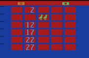 Hunt & Score for Atari 2600 - A game on the 30 square grid variation.